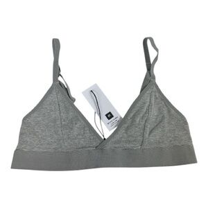 Richer Poorer Sz L Classic Bralette Heather Gray NWT